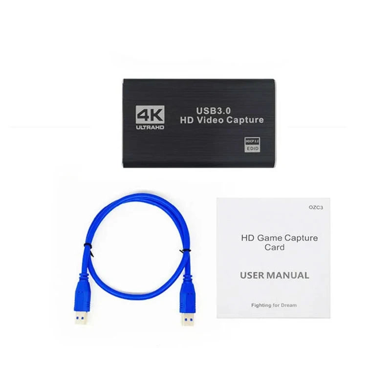 4K HDMI Video Capture Card – 1080P 60Hz USB 3.0 for PS4, OBS & Live Streaming